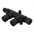 Miniatyrbilde 1 av 5: NMEA 2000 T-kobling 4 Port 5Pin M12 Gjenge IP67 NMEA 2000 (N2k) (T-stykke) T-kobling for