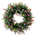 Miniatyrbild 1 av 5: Färgglad Vår Sommarkrans, Färgglad Vår Sommarkrans Heminredning Färgglad Cottage Krans Världsklassdesign