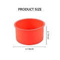 Miniatyrbillede 2 af 5: 12 stk. Mini Kageforme 4 Tommer Rund Bageform Non-stick Silikone Bageform Bageplade Genanvendelig