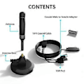 Miniatyrbilde 5 av 5: HD Digital TV Antenne 37dB Høy Gain Forsterket HD TV Antenne Multi-Bruk Innendørs Utendørs Digital HD Freeview Antennekabel, B