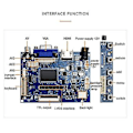 Miniatyrbillede 3 af 5: 7 Tommer 1024 X 600 LCD-skærm Display Driver Board W/driver Board Mon For Av Reversing P