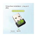 Miniatyrbilde 2 av 5: 150 Mbps USB 2.4G WiFi-mottaker Plug and Play Driver WiFi-adapter for bærbar PC stasjonær datamaskin