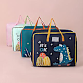 Miniatyrbilde 5 av 5: Flyttebag for barn Oxford-stoff Reisebag Søt tegneserie Oppbevaringsbag med håndtak for dyneklær Blå M 52x24x40cm