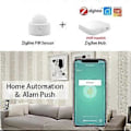 Miniatyrbilde 3 av 5: ZigBee Bevegelsessensor Alarm Smart Kroppsinduksjon PIR Sensor 5m 120-graders Deteksjonsrekkevidde APP Kontroll Sanntidsovervåking Intelligent Kobling