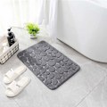 Miniatyrbilde 5 av 5: Antiskli baderomsmatte 40x60cm Innendørs dørmatte Memory Foam Inngangsteppe for baderom Badekar Kjøkken Grå