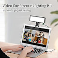 Miniatyrbilde 5 av 5: Video LED-lys med feste, dimbar lampe for bærbar PC, videokonferanselys, strømmelys