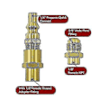Miniatyrbillede 3 af 5: 1/4 tomme RV Quick Connect Adapter Udskiftning Til Q 100, 1000, 200, 2000, 1200, 2200 Bærbar Gas G