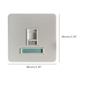 Miniatyrbillede 5 af 5: 86mm Gigabit Dual-pass Cat5e Rj45 Netværksvæg Stik Lan Internet Stik Værktøjsfri