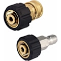 Miniatyrbillede 1 af 4: Adapter sæt til højtryksrenserslange, M22 til 3/8 hurtigkobling til højtryksrenserslange, 5000 PSI