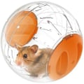 Miniatyrbild 1 av 4: 12cm träningsboll för hamstrar och möss, liten djurleksak, träningsboll för dvärghamster, 3 färger att välja mellan (orange)