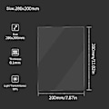 Miniatyrbild 4 av 5: 2 ST FEP-film Släppfilm för Mars/ANYCUBIC S/HALOT-ONE LCD SLA DLP 3D-skrivare, 200 x 280 x 0,1 mm