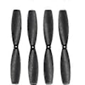 Miniatyrbild 3 av 5: 8 Par Cw/ccw Propeller Propellerblad För Rc 60mm Mini Racing Drone Quadcopter Flygplan Uav Reservdelar Tillbehör Komponent Svart
