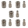 Miniatyrbillede 1 af 5: Less Stål Trykadapter Sæt G3/8 Tommer