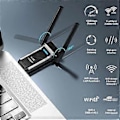 Miniatyrbillede 4 af 5: AX1800M USB WIFI 6 Adapter 802.11Ax til PC, USB 3.0 Wifi Dongle 5 GHz/2.4 GHz High Gain Trådløs Netværksadapter