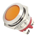 Miniatyrbilde 3 av 5: 0.6in LED Indikator Sterkt Signallys Flammehemmende Base IP66 Vanntett Universal (Gul)