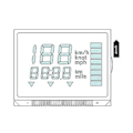 Miniatyrbillede 4 af 5: Cykelmåler Gau Glas LCD Display Skærm 6y5-83570-a0-00 Til Display
