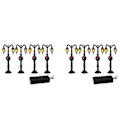 Miniatyrbilde 1 av 5: 4 stk. Mini Lampestolpe Fy Lampe