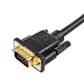 Miniatyrbilde 5 av 5: 1,5 m 4,9 fot VGA 15-pinners til 3 RGB videokabeladapter