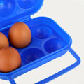 Miniatyrbilde 3 av 5: Utendørs bærbar camping 6 egg bærebeholder etui egg bæreholder egg oppbevaringsboks etui med håndtak blå
