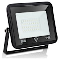 Pikkukuva 1 / 4: 30W LED-valonheitin Musta liiketunnistin Lämmin valkoinen 3000K