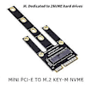 Miniatyrbillede 3 af 5: PCIE til NVME Adapter Konverter Risers Board PCIE til M.2 M Key Udvidelseskort