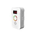 Miniatyrbillede 1 af 5: Ul Monoxid Gas 2-i-1 Alarm Hold Co Gas Lækage Compo Detektor EU Stik