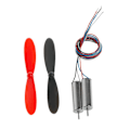 Miniatyrbillede 1 af 5: 1 par til DC 3.7V 720 Mini Model Helikopter Coreless Motor Propeller Stor Torq