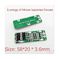 Miniatyrbild 5 av 5: 10st 3s 20a - 18650 Laddare Pcb Bms Kort För 12.6v - Cell