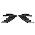 Miniatyrbillede 2 af 5: Side Vent Sticker, 2 stk. Gloss Sort Side Vent Dekorations Trim Bil Haj Gæller Fineste Materialer