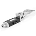 Miniatyrbillede 1 af 4: G1/4in Aluminiumlegering 2 Positioner 5 Vejs Luft Pneumatisk Fodtrykskontrolventil 0.8Mpa