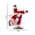 Miniatyrbillede 2 af 5: Jul Omvendt Roterende Julemand Xmas Elektriske Musikalske Dukker Elektrisk Plys