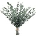 Miniatyrbillede 1 af 3: Kunstige 20 stk. Eukalyptusblade Stængler Spray Falske Planter Indendørs Eukalyptus Grene Kunstig Greenery Falske Planter Til Bondehus Bat
