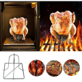 Miniatyrbillede 3 af 5: 2 stk. Grill Kyllingestativ Sammenklappelig Kylling Grill Kyllingelår Stativ Stegt Kyllingestativ Øl Kan Kyllingelår Stativ