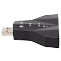 Pikkukuva 4 / 5: USB-äänikortti Virtuaalinen 7.1-kanavainen ulkoinen stereoäänisovitin PS4-kannettavan tietokoneen kuulokkeille