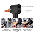 Miniatyrbilde 2 av 5: Sykkeldekk Luftpumpe Inflator Multi-bruk Sykkelpumpe Kobling for Hodepumpe Adapter for Ventil for Sykkel Sykkel Erstatning