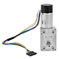 Miniatyrbilde 1 av 5: Girmotor med Encoder, DC Snekkegirmotor Justerbar Hastighet Snekkemotor Girreduksjonsmotor Moderne Design