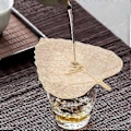 Miniatyrbillede 3 af 5: Ny Håndlavet Bladsi af Rustfrit Stål, Te-infuser, Tefilter, Perfekt til Løs Te (Guld)