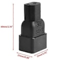 Miniatyrbillede 2 af 5: PDU PSU USP Strømadapter, IEC C20 Han til C13 Adapter, IEC C13 til C20 Computer Server Strømforsynings Konverteringsadapter