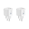 Miniatyrbilde 1 av 5: Tuya Smart Wifi Plugg EU 20A Smartkontakt med Strømovervåking Energisparing Tidsstyring Fjernkontroll Smart Life EU Plugg