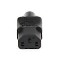 Miniatyrbillede 4 af 5: IEC 320 C13 Hun Til C6 Han 3-Benet Kløverblad Stik Konverter AC Strømadapter