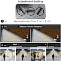 Miniatyrbillede 3 af 5: Udendørs LED-Overlygte, 50W Bevægelsessensor Udendørs Lys 6500K Udendørs LED-Spotlight, IP66 Sikkerhedsl lampe, til Have Byggeplads Terrasse