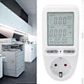 Miniatyrbilde 2 av 5: Wattmeter Strømmåler Plugg LCD Elektrisitetsforbruk Monitor Elektrisk Strømforbruk Wattmeter Tester 230v