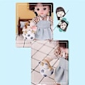 Miniatyrbillede 2 af 5: 1:12 Miniature Japansk Stil Te Kop Sæt/6 stk. Keramisk Service Tekande Køkkentilbehør Hvid