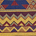 Miniatyrbillede 4 af 5: Orientalsk håndvævet gulvtæppe, bomuld, farverigt,（90x150cm）