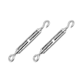 Miniatyrbillede 2 af 5: Mindre Stål Turnle Strammer Skrue Diameter 5mm Krog Øje Wire Reb Strammer