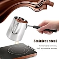 Miniatyrbillede 2 af 5: Rustfri Stål Smør- og Kaffekande, Mælkekande med Tud - (350ml)