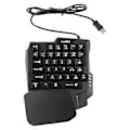 Miniatyrbild 1 av 5: USB Tangentbord Enhands Kabelansluten 35 Tangenter Ljusstarka Gaming Tangentbord För Surfplatta Färgglada Ergonomiska Speltangentbord Handstöd