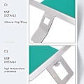 Miniatyrbillede 5 af 5: 4 stk. Silikone Krus Wrap Til Sublimationskrus 11oz Krus Wraps Til Sublimation I Ovn 3d Silikone Krus