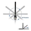 Miniatyrbilde 4 av 5: 600 Mbps Nettverkskort Dual-band 2.4g/5g Trådløs Usb Wifi Nett Adapter Mottaker