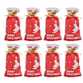 Miniatyrbild 3 av 5: 50 st Julklappspåsar Premium Plast Slitstark Vackert Mönster Unik Design Julgodispåsar för Fest Bröllop Julstövel